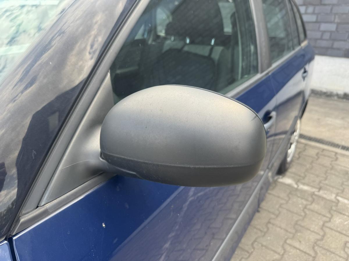 Skoda Fabia 2 5J original Au&szlig;enspiegel links manuell verstellbar schwarz unlackiert Bj.2010